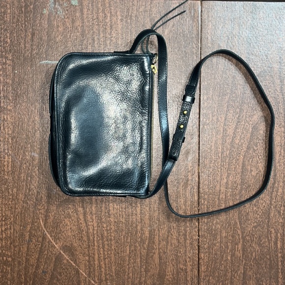 Madewell The Simple Crossbody Bag Black Leather - Picture 2 of 6